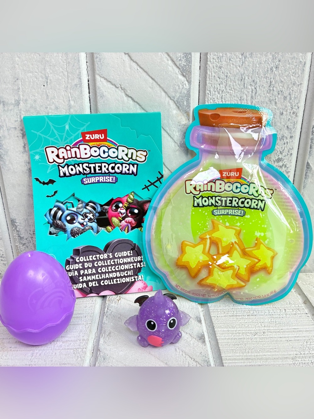 Zuru Rainbocorns Monstercorn Purple Rainbocorn Figure Egg Slime Collector Guide